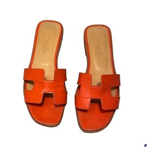 Hermes oran sandals sz 37